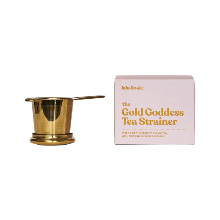 Lake & Oak Gold Goddess Tea Strainer