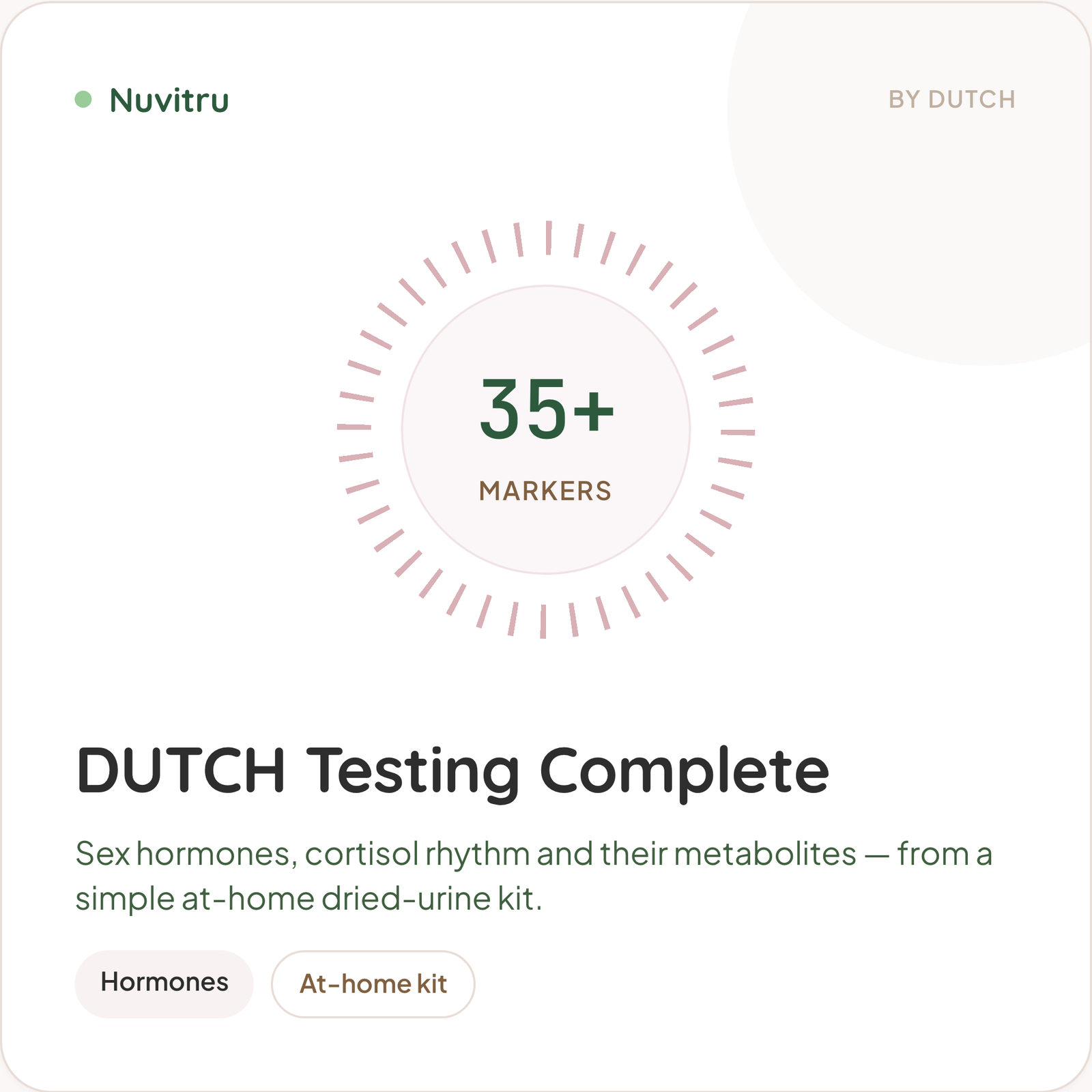 DUTCH Testing Complete