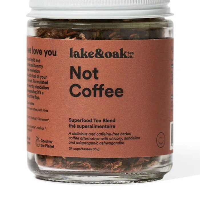 Lake and Oak Not Coffee superfood tea blend, 24 cups, 85 g